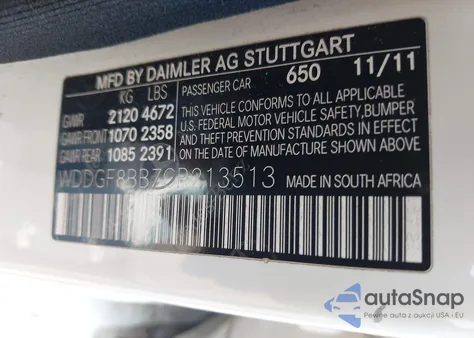 2012 Mercedes-Benz C 300 Sport 4Matic из США, поврежденный, VIN WDDGF8BB7CR213513